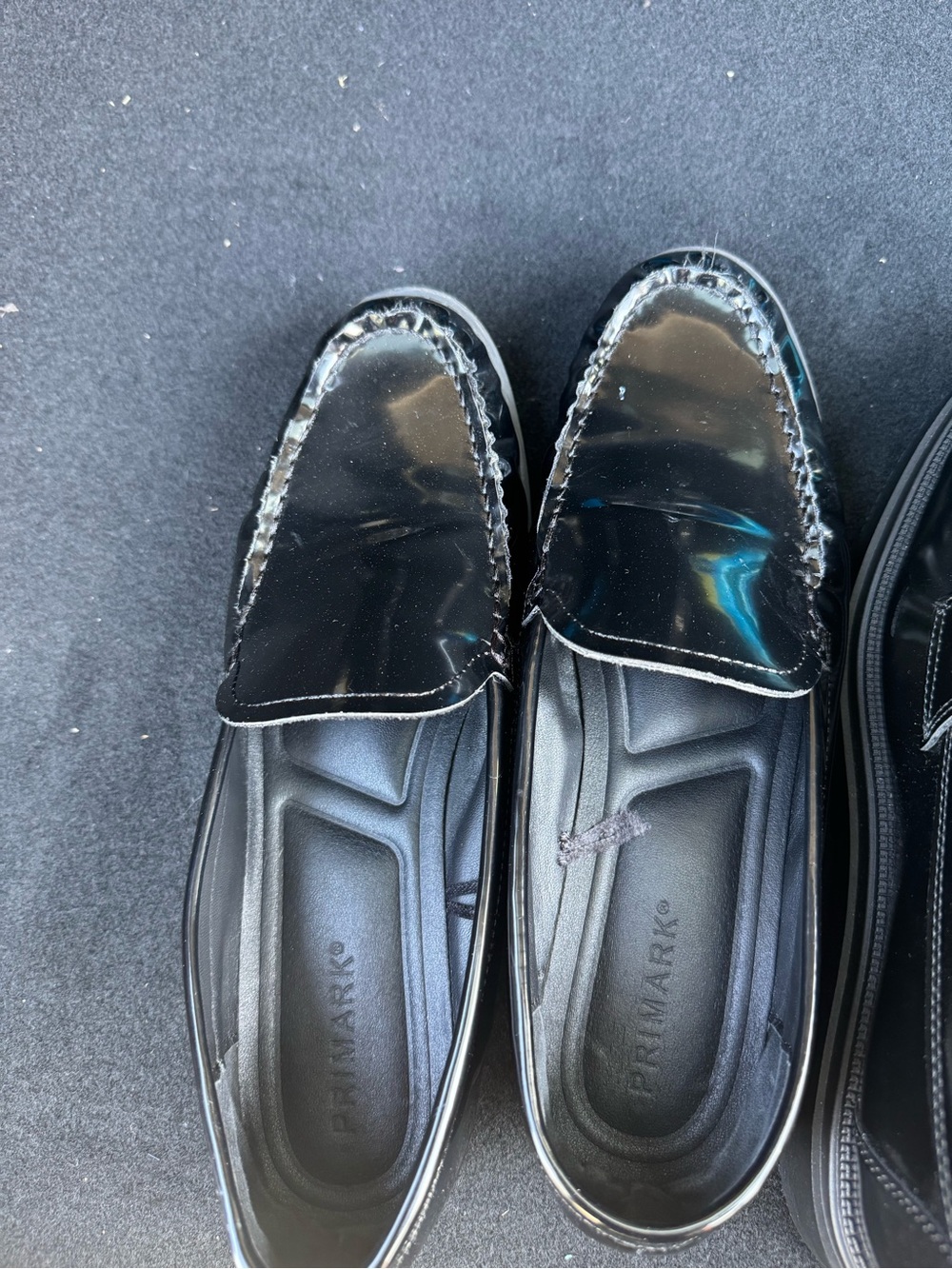 Primark Women’s Glossy Black Slip-On Loafers